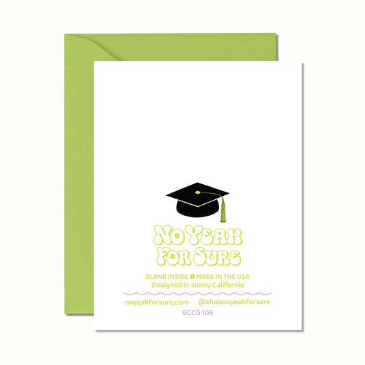 Fucking Finally Graduation Cap Card