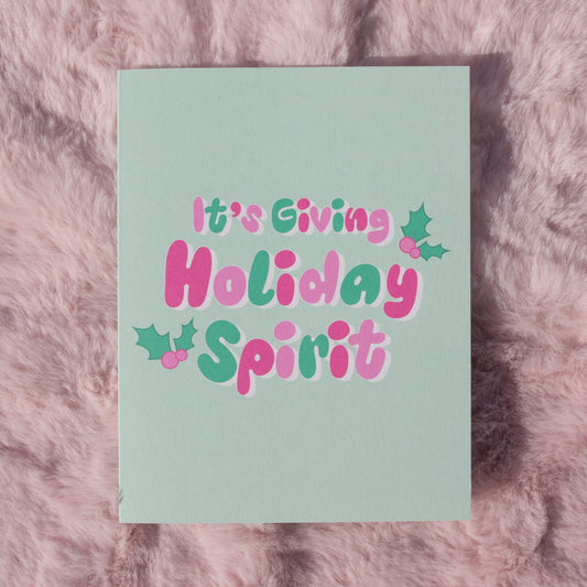 It's Giving Holiday Spirit Card
