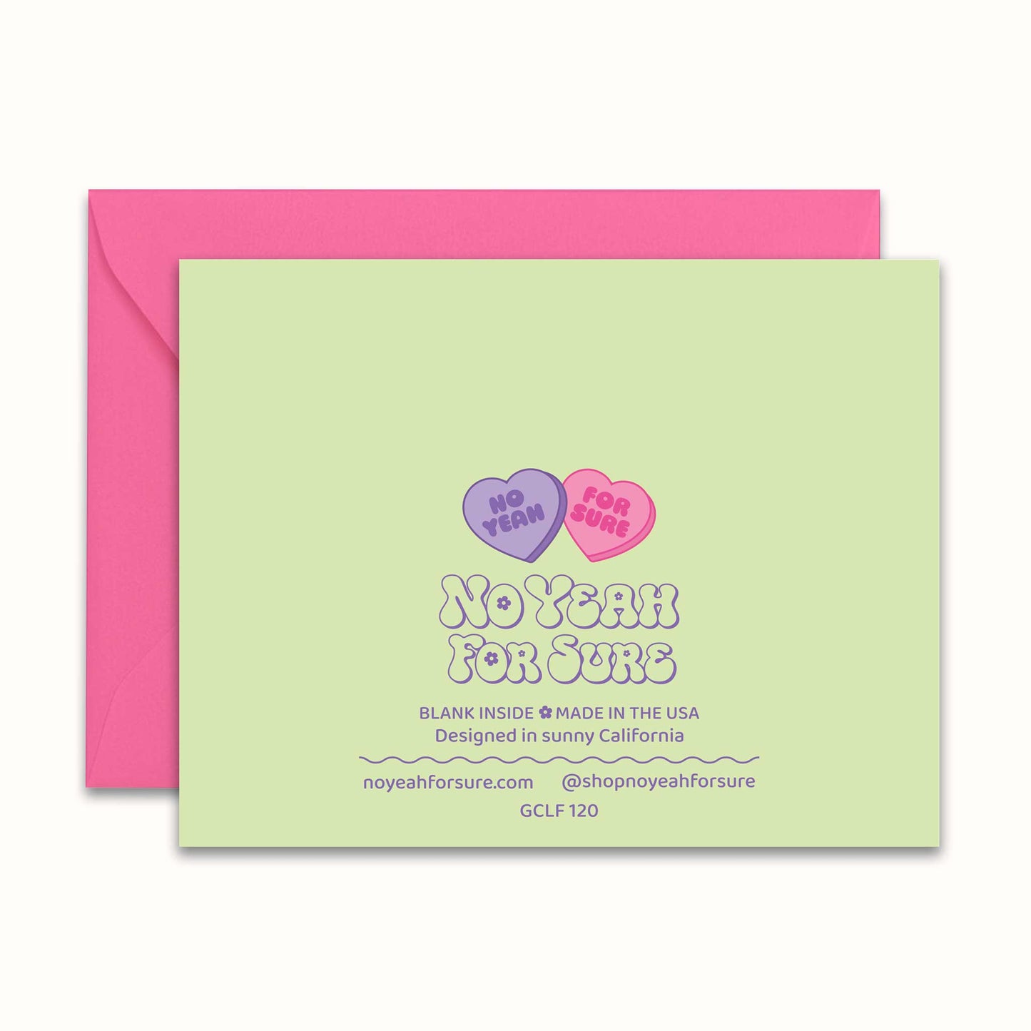 Love You Pookie Conversation Hearts Card