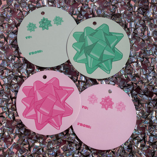 Holiday Bows Gift Tags