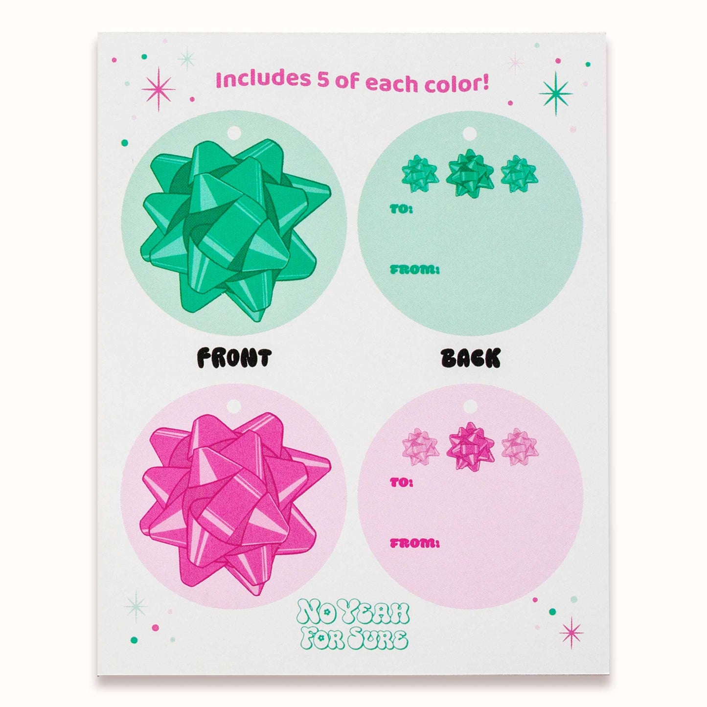 Holiday Bows Gift Tags