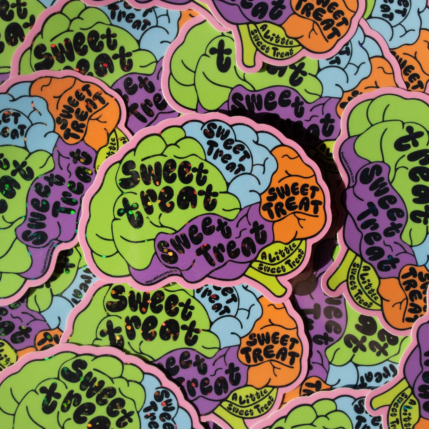 Sweet Treats On My Mind Glitter Sticker