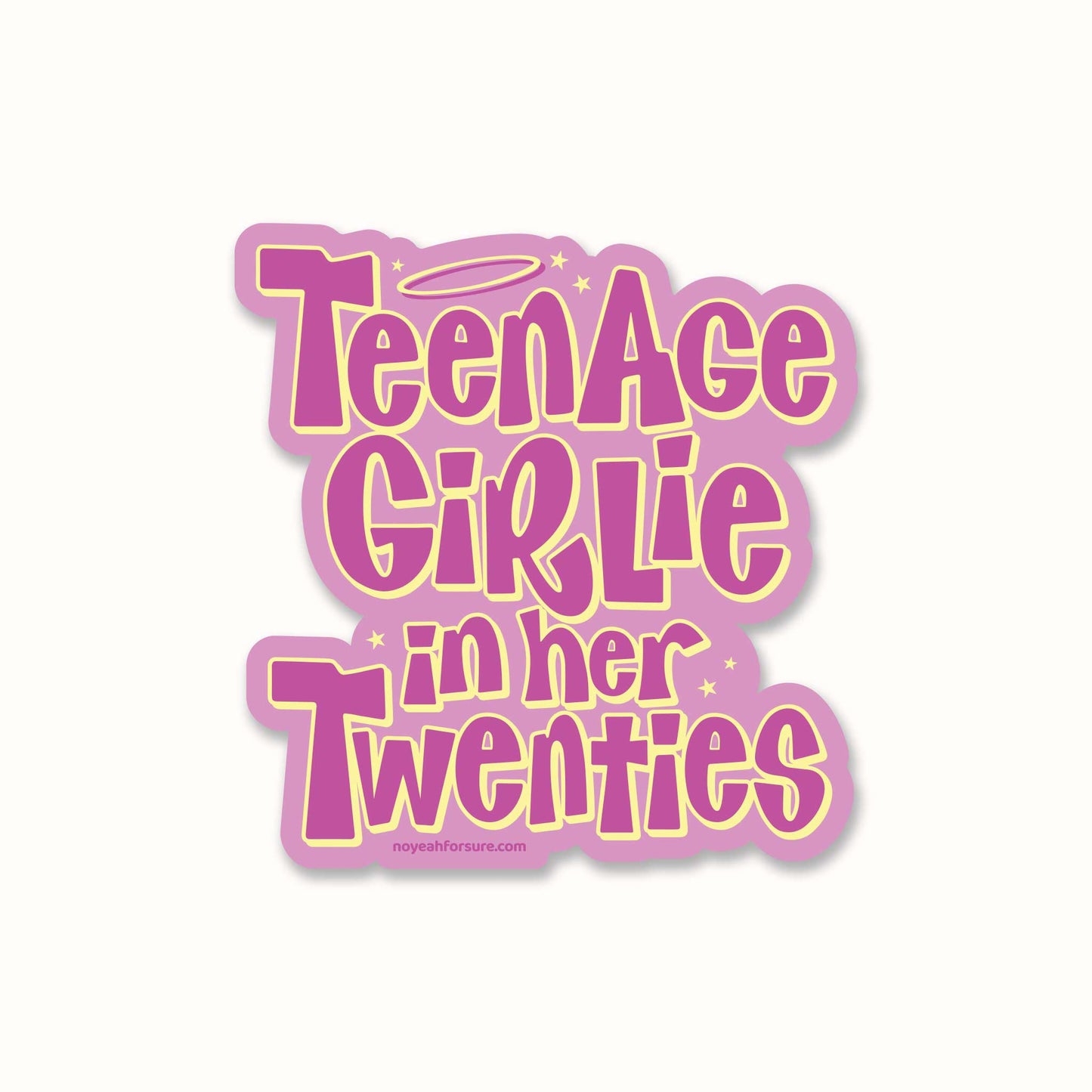 Teenage Girlie In Her Twenties Sticker