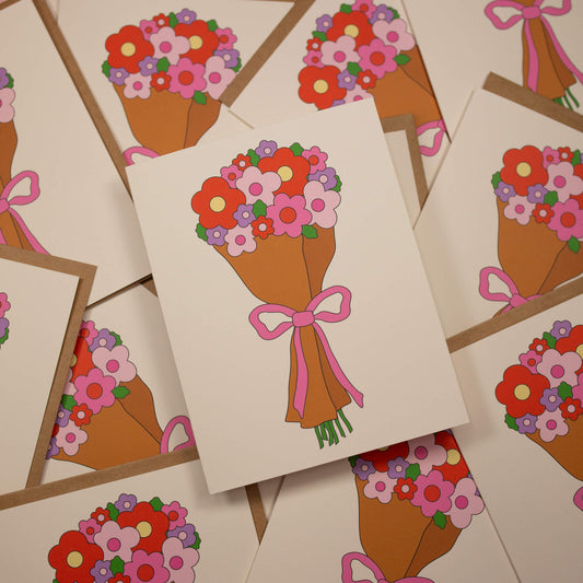 Daisy Flower Bouquet Card