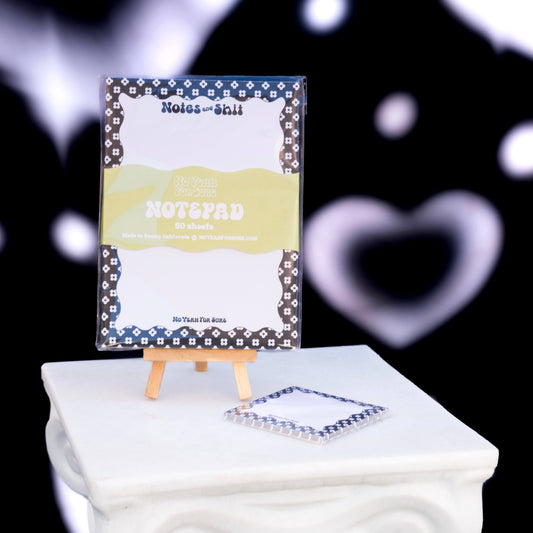 Notes & Shit Notepad | Daisy Black