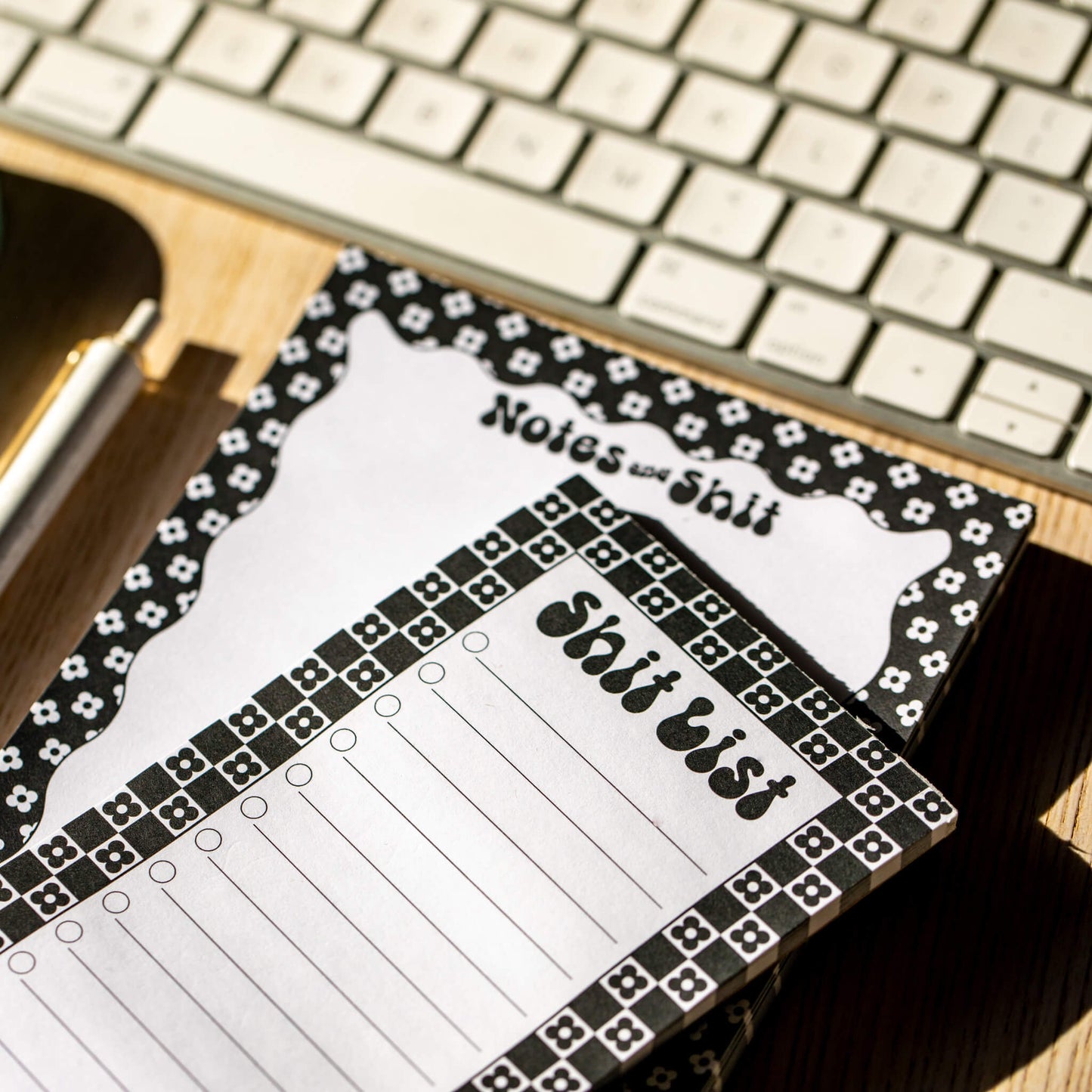 Notes & Shit Notepad | Daisy Black
