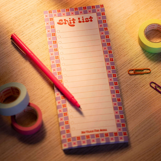 Shit List Notepad | Daisy Orange