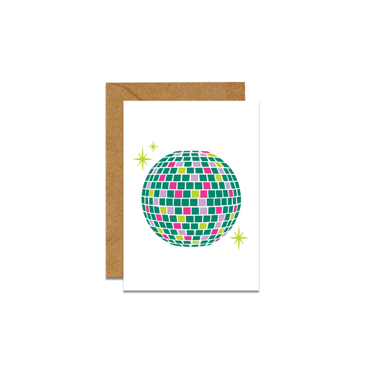 Disco Ball Mini Card