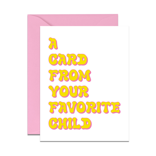 a card from your favorite child greeting card