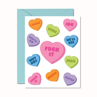 Anti Conversations Hearts Card