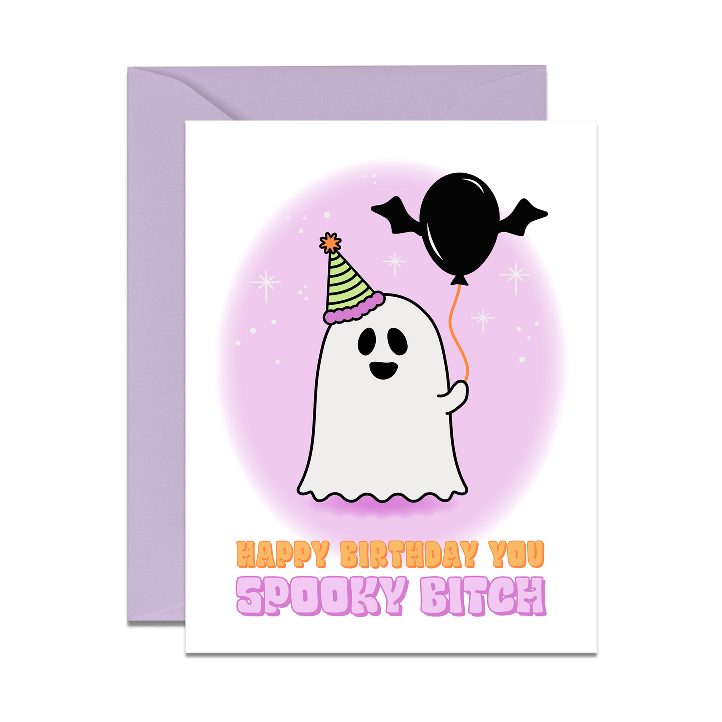 Spooky Ghost Birthday Card