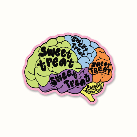 Sweet Treats On My Mind Glitter Sticker