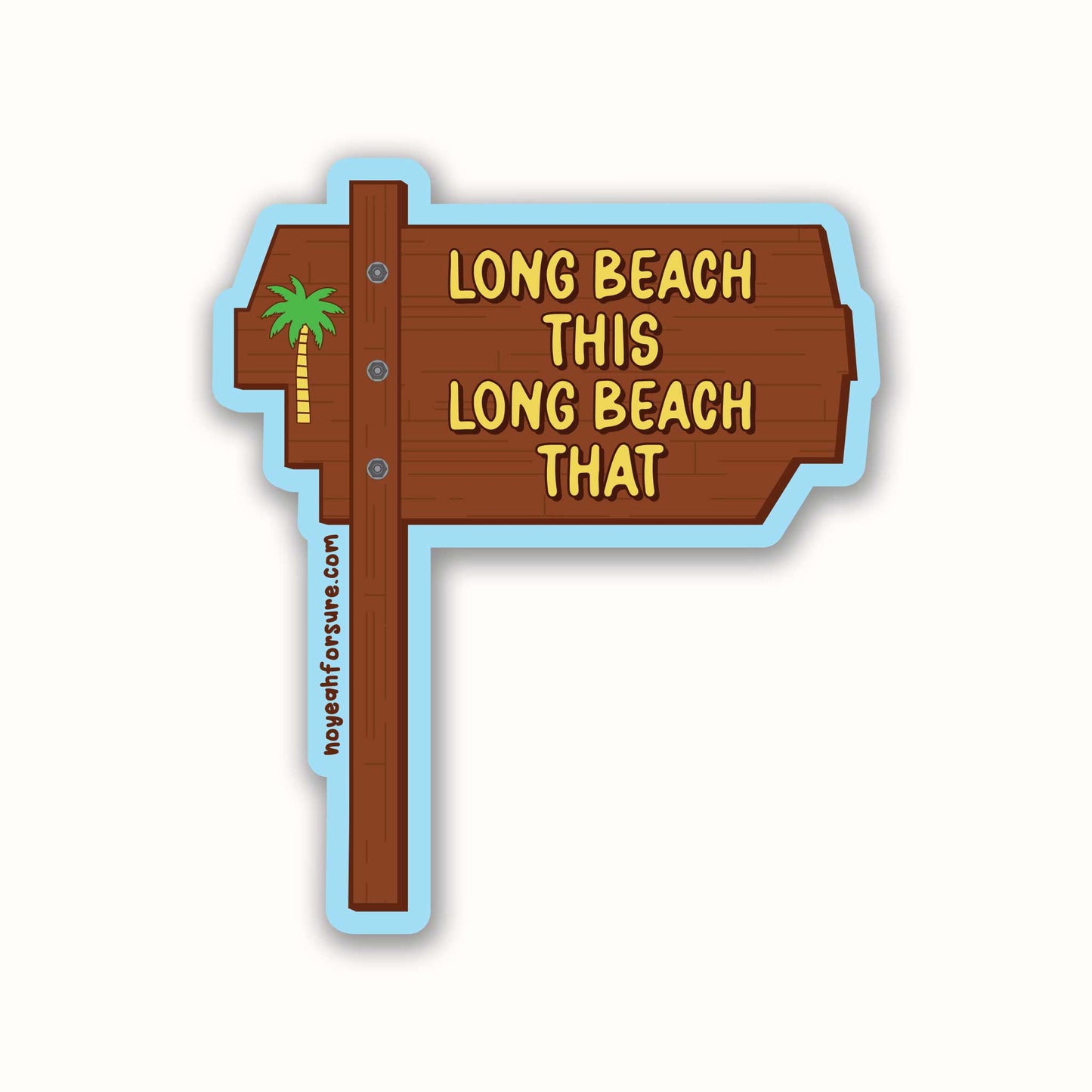 Long Beach This Long Beach That Sticker