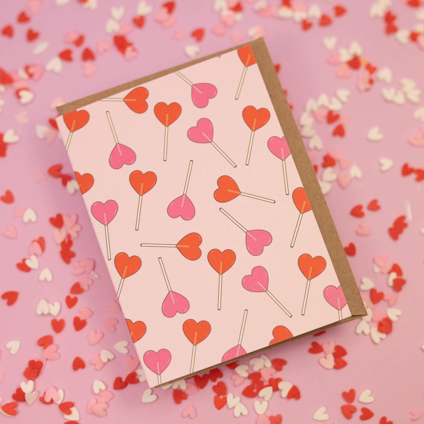 Heart Lollipops Mini Card