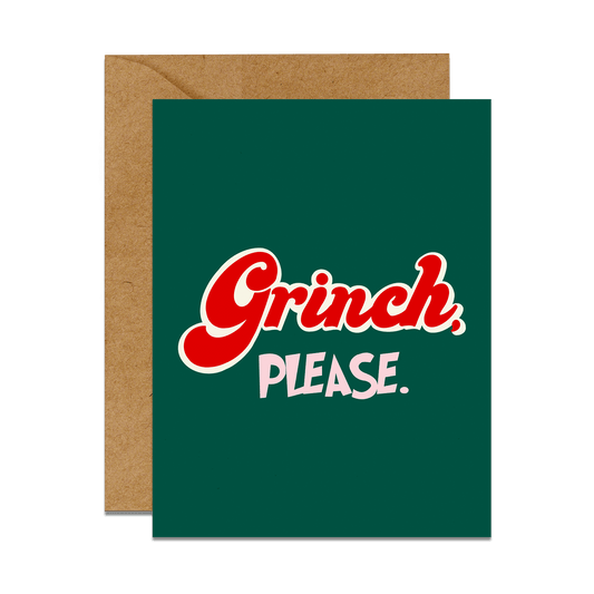 Grinch please Christmas card